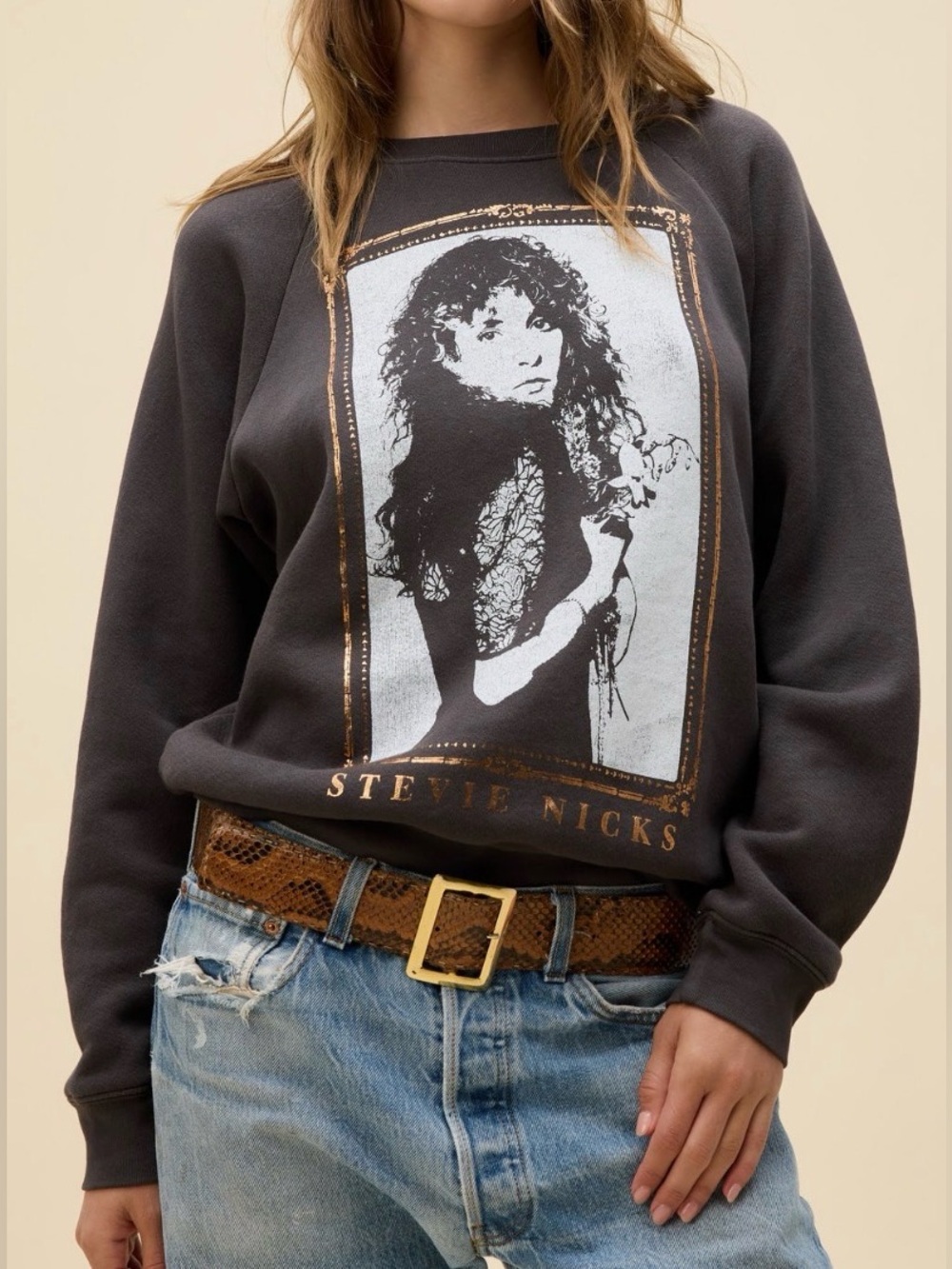 Free People x Daydreamer Stevie Nicks Orchid Bouquet Sweatshirt